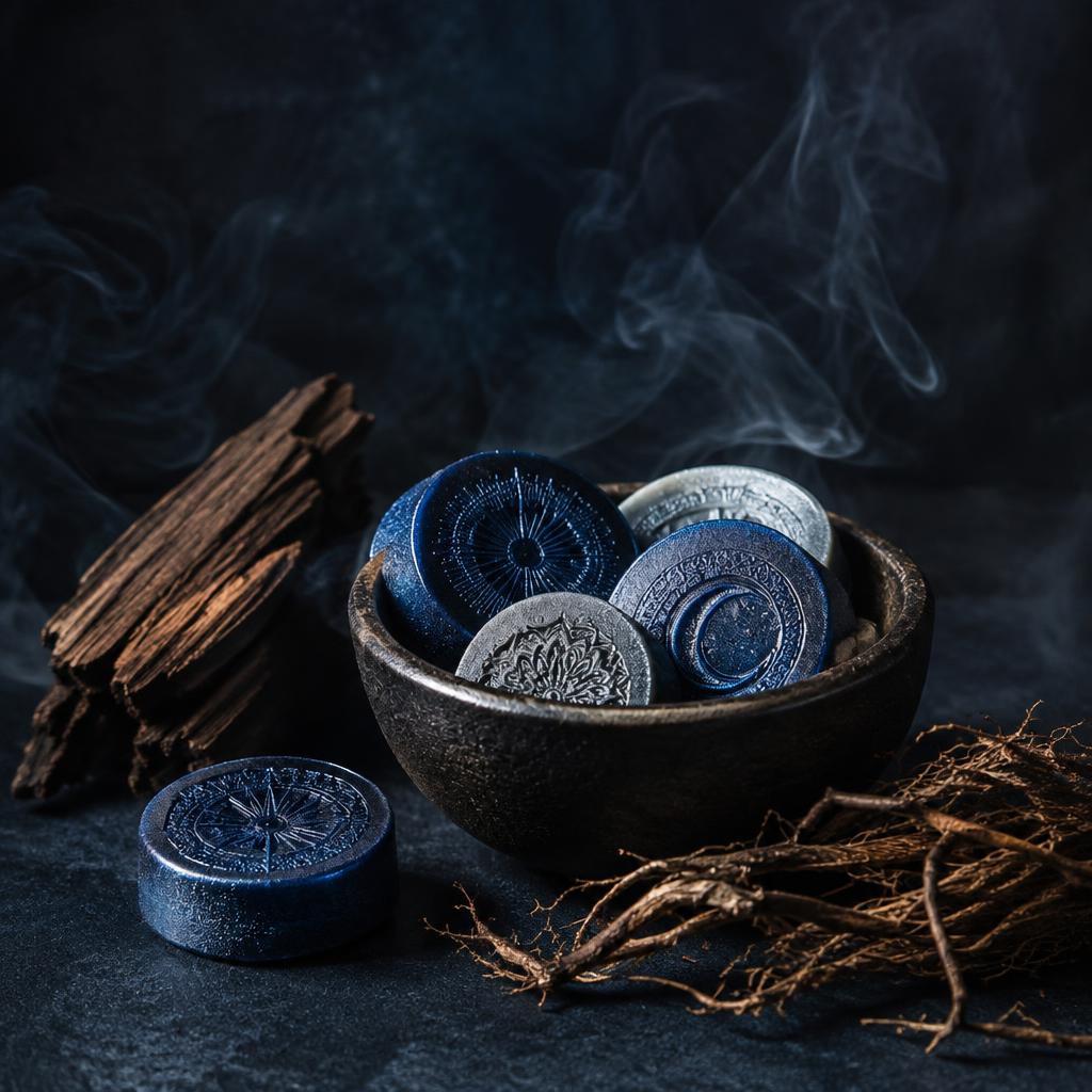 Midnight blue wax melts